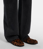 Saint Laurent Le Loafer Leopard-Print Calf Hair Penny Loafers