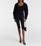 Jacquemus High-Rise Capri Pants in Black