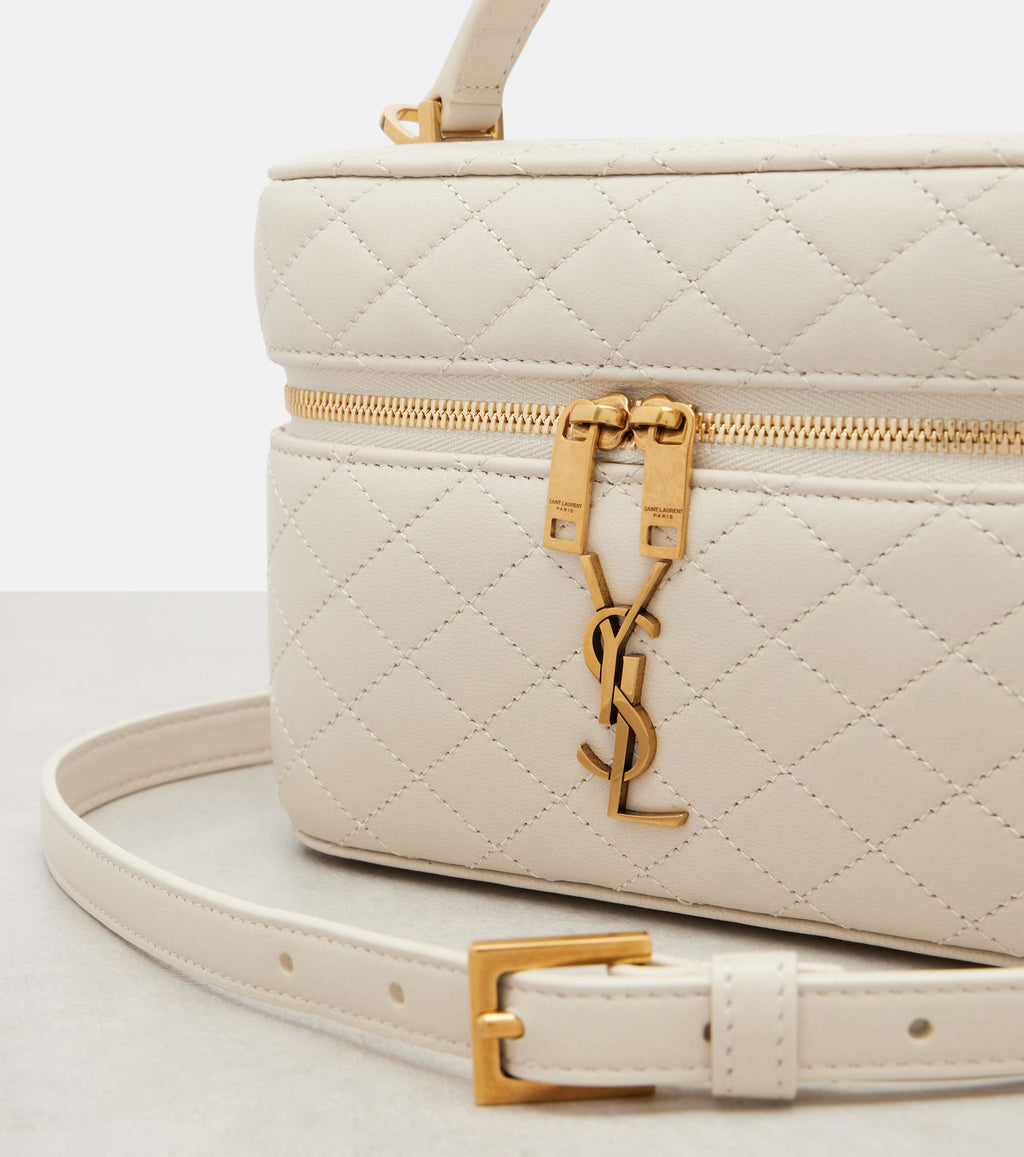 Saint Laurent Gaby Quilted Leather Vanity Bag