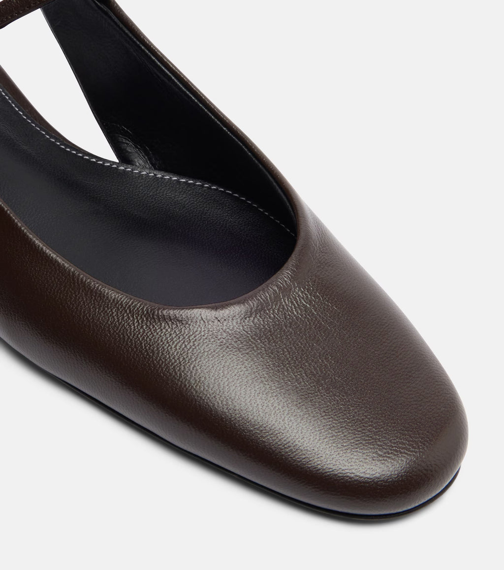 Leather Mary Jane Flats