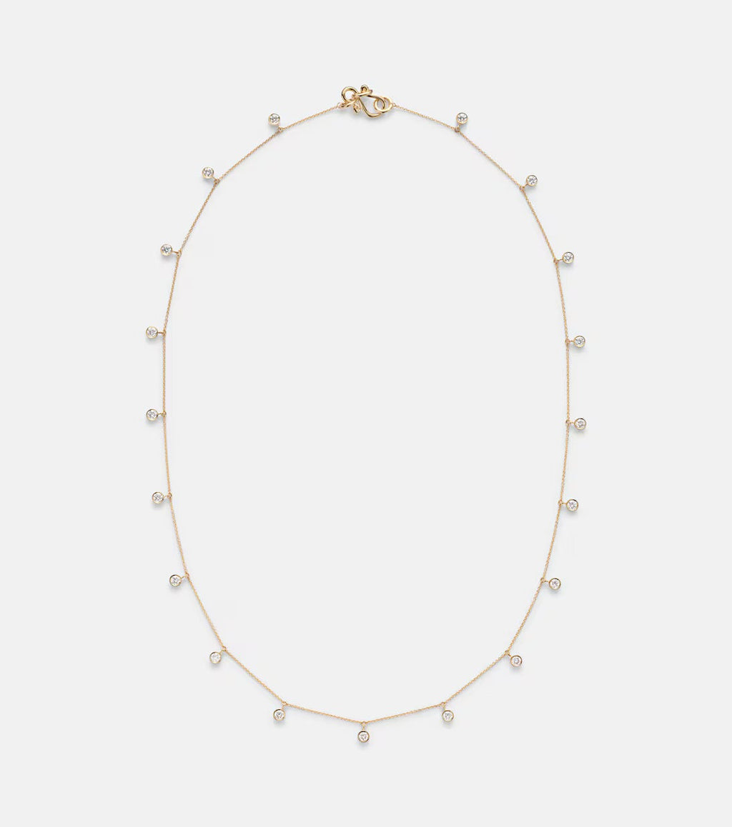 Sophie Bille Brahe Lou Of The Valley 18kt Gold Necklace with Diamonds