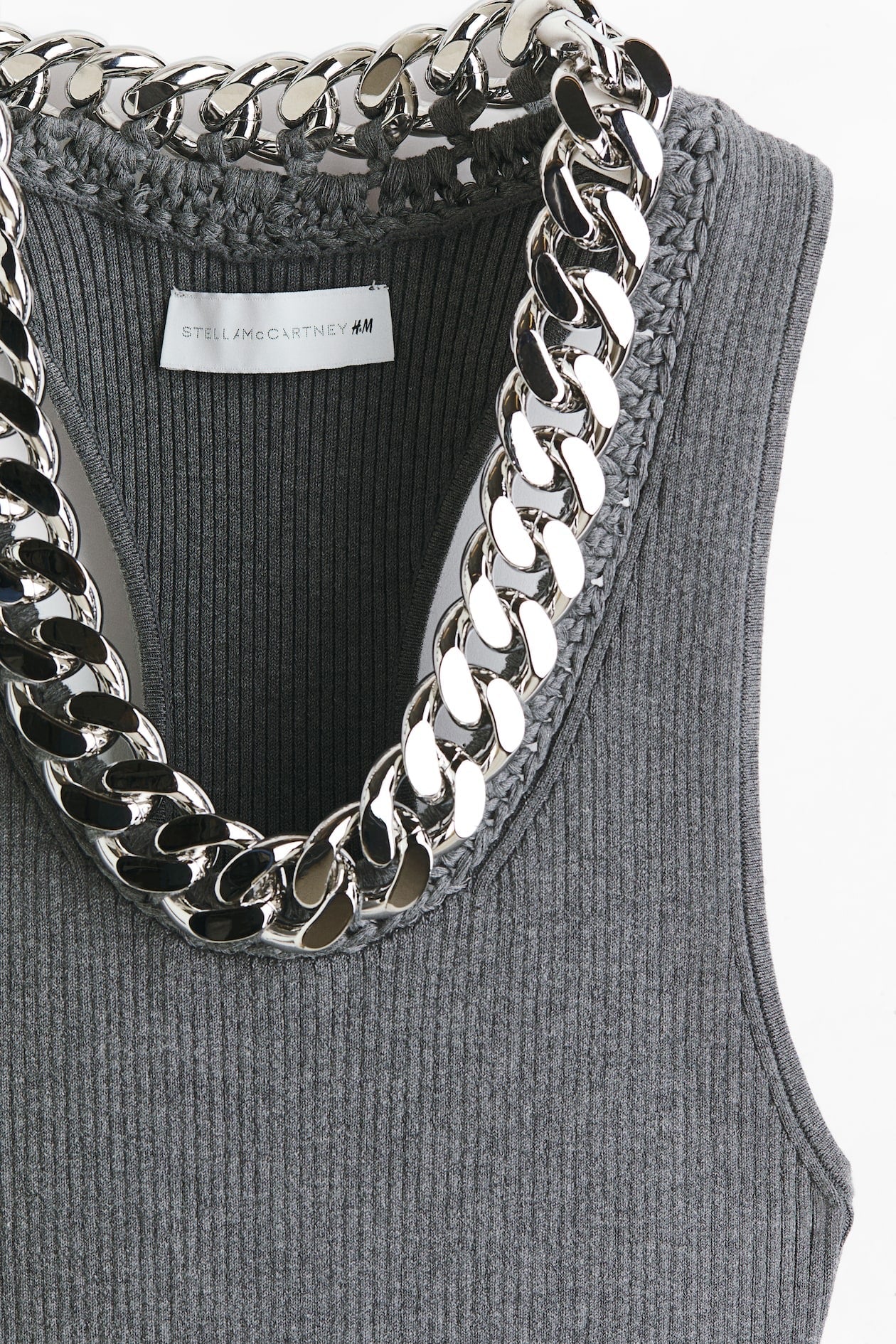 Stella McCartney x H&M Chain-Trim Ribbed Dress