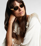 Celine Eyewear Triomphe Metal 01 Oval Sunglasses