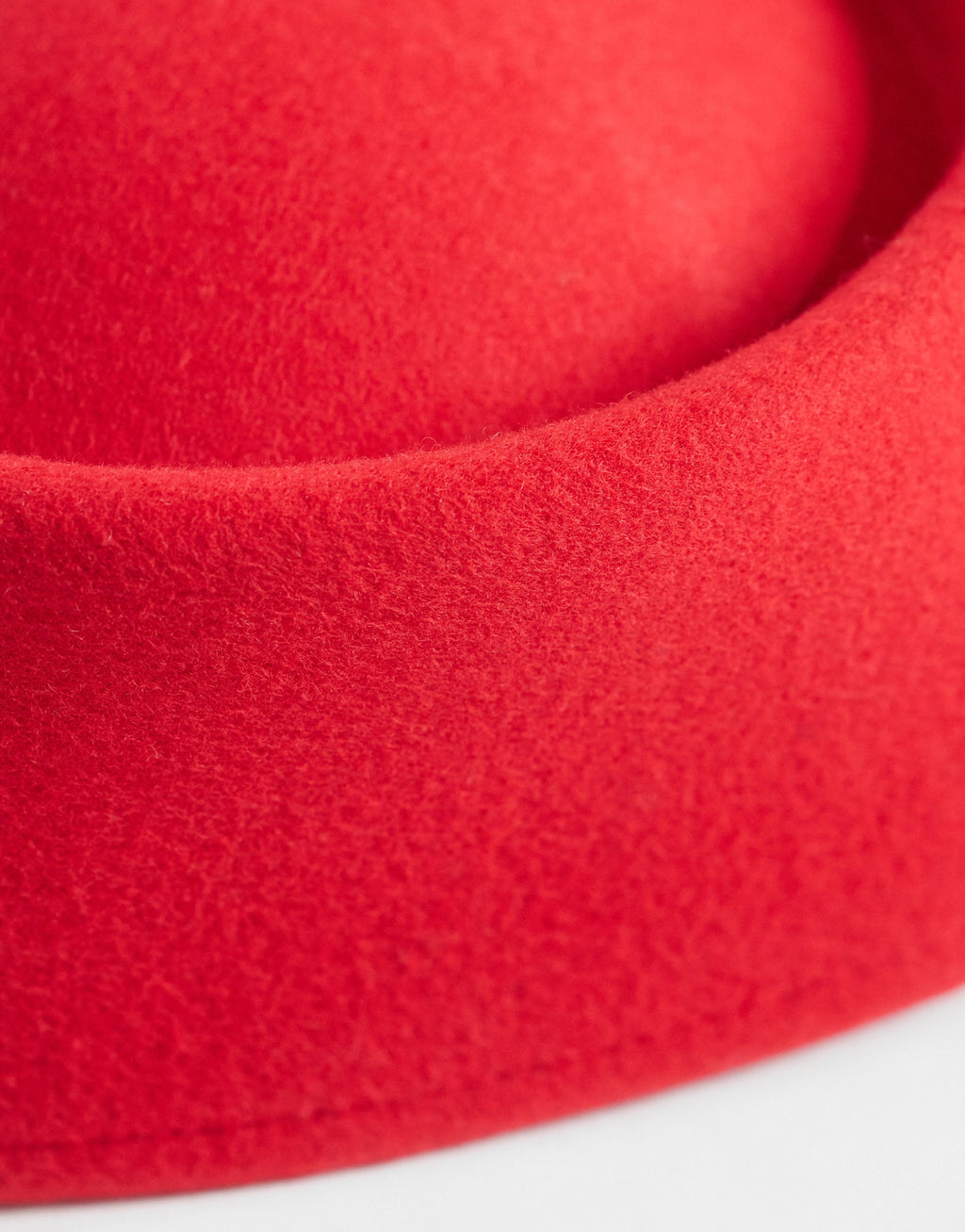 Pillbox Hat in Red Felt
