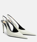 Saint Laurent Leather Slingback Pumps