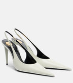 Saint Laurent Leather Slingback Pumps
