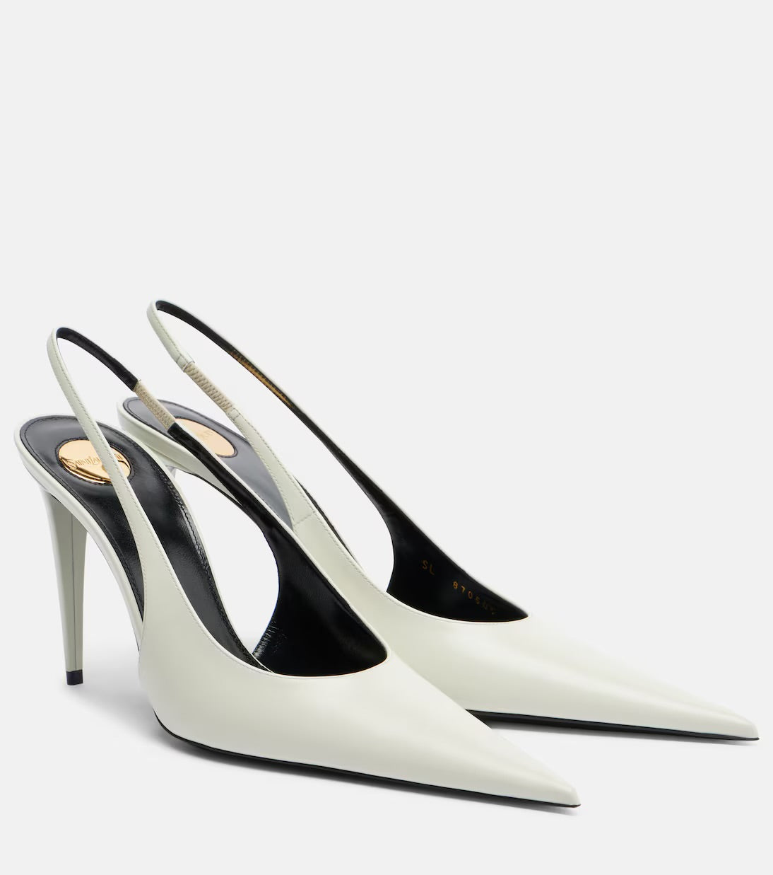 Saint Laurent Leather Slingback Pumps