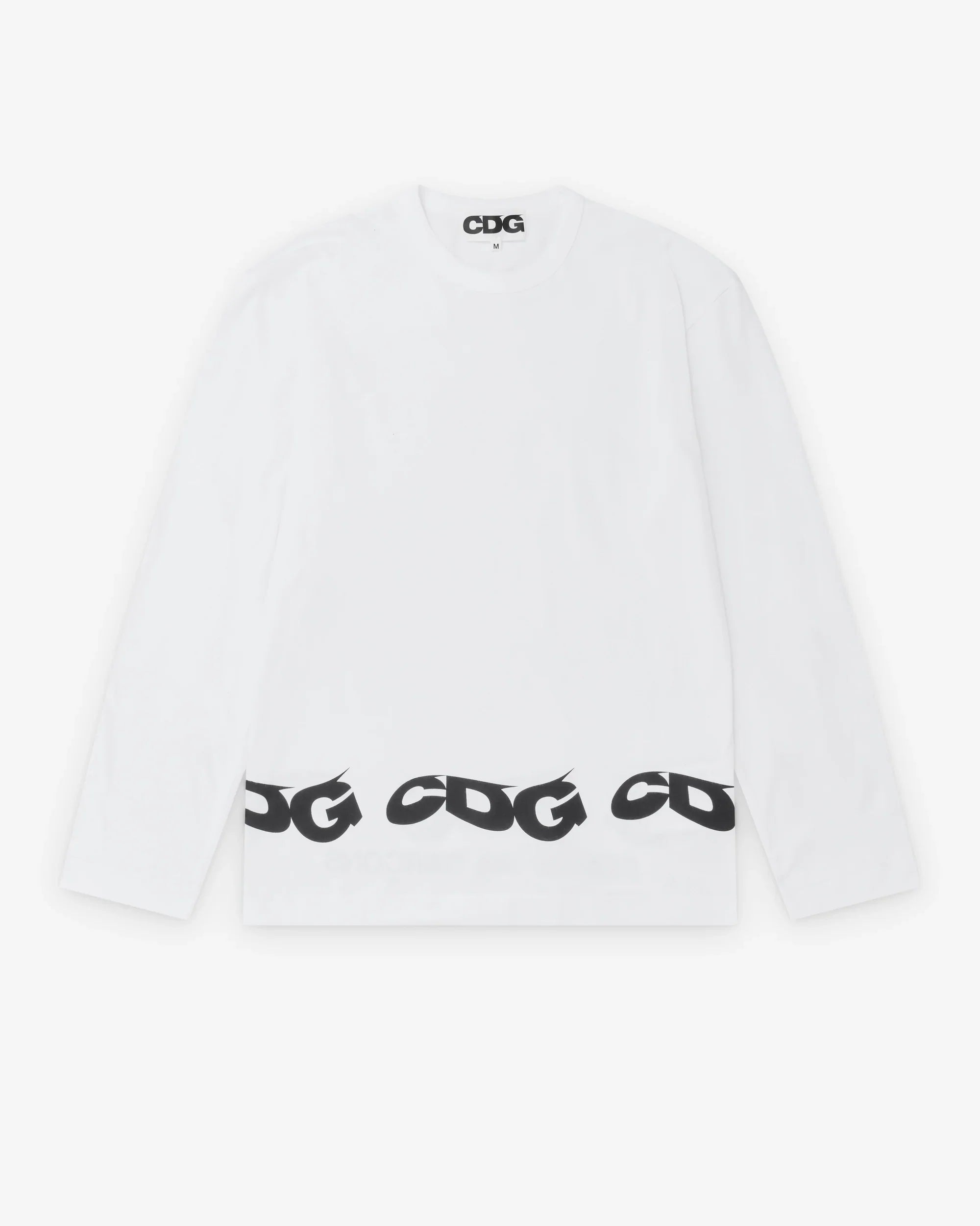 CDG  Wavy Print L/S T-Shirt