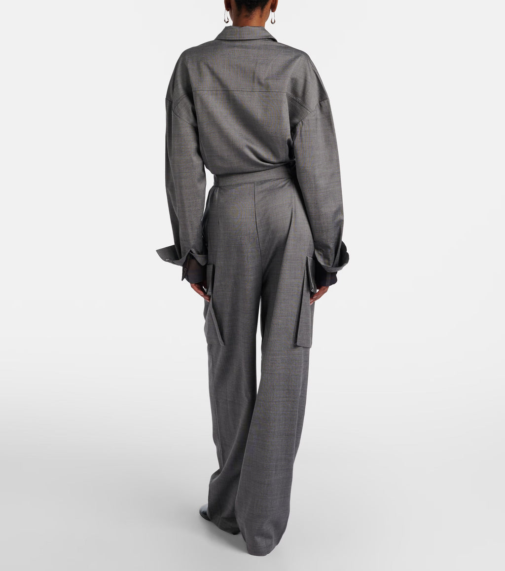 The Frankie Shop Linda Belted Jumpsuit