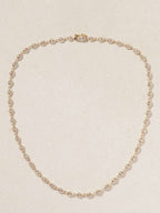Sydney Evan Small Evil Eye Eternity 14-Karat Gold Diamond Necklace