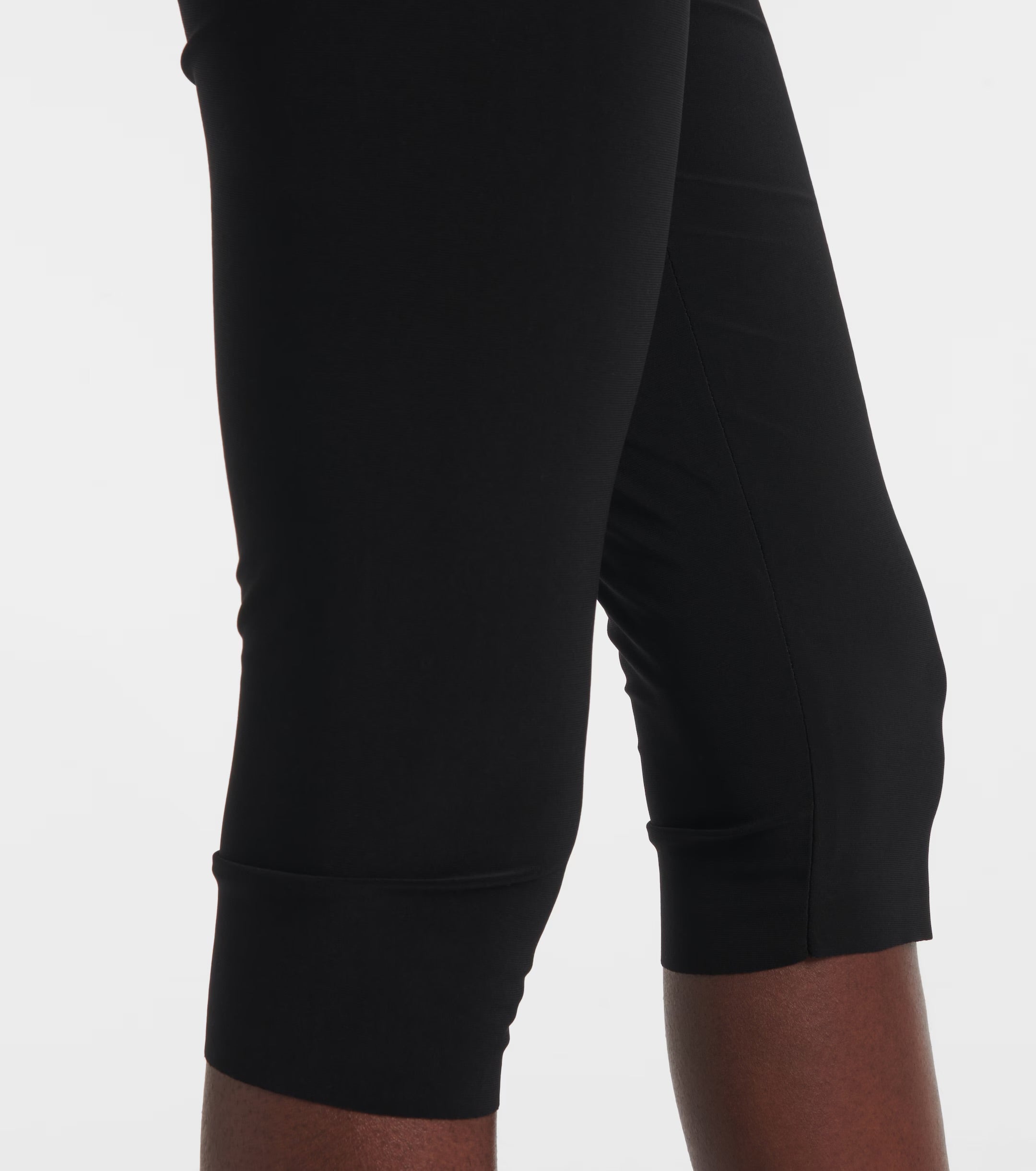 Norma Kamali Capri High-Rise Leggings in Black