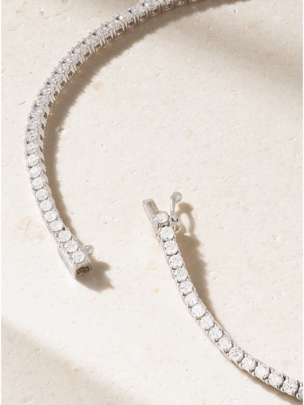 Anita Ko Hepburn 18-Karat White Gold Pavé Diamond Layered Necklace