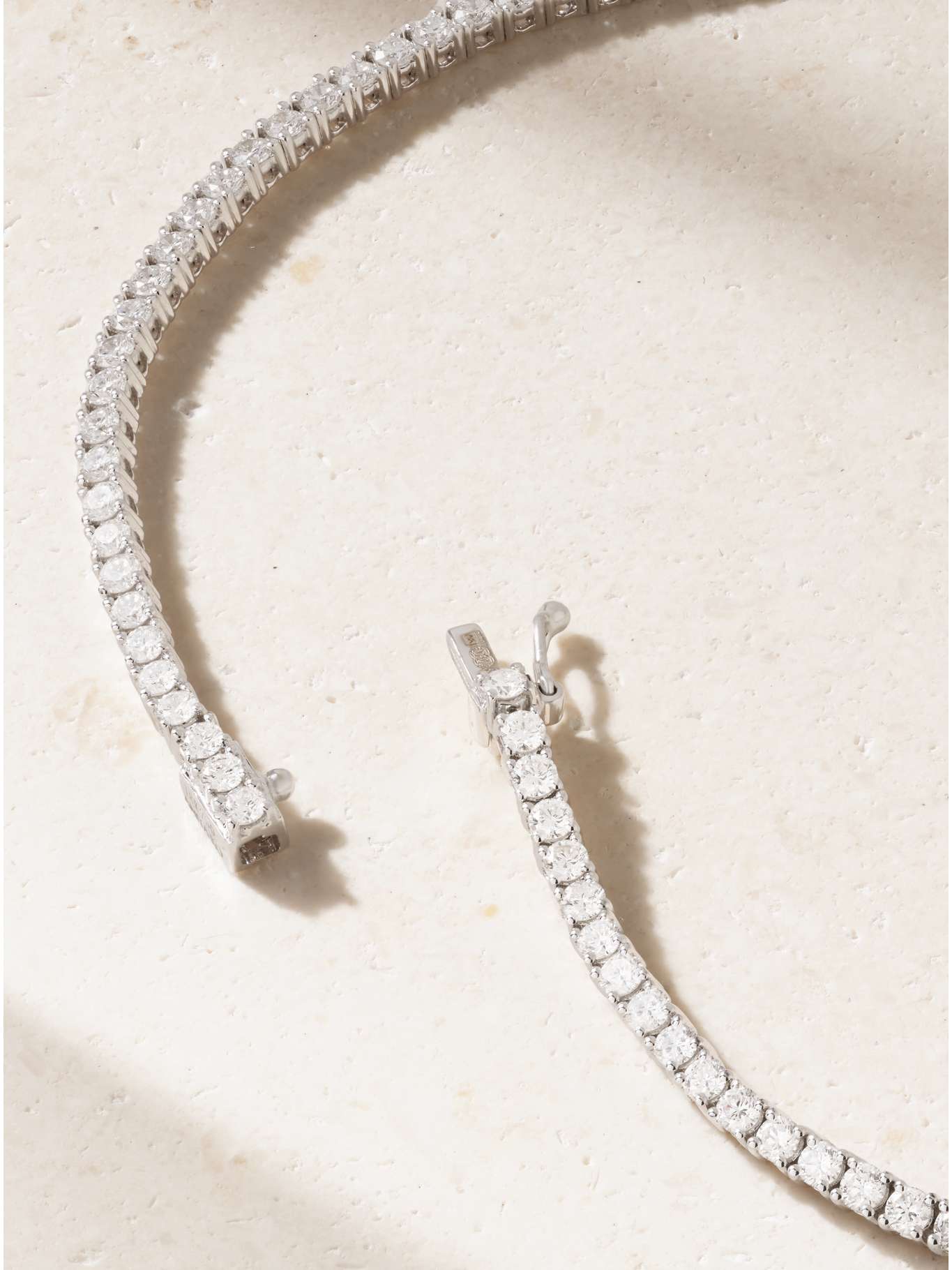 Anita Ko Hepburn 18-Karat White Gold Pavé Diamond Layered Necklace