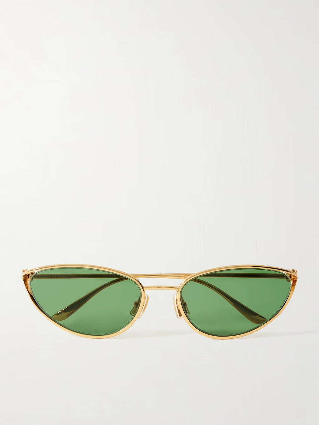 Bottega Veneta Eyewear Cat-Eye Gold-Tone Sunglasses