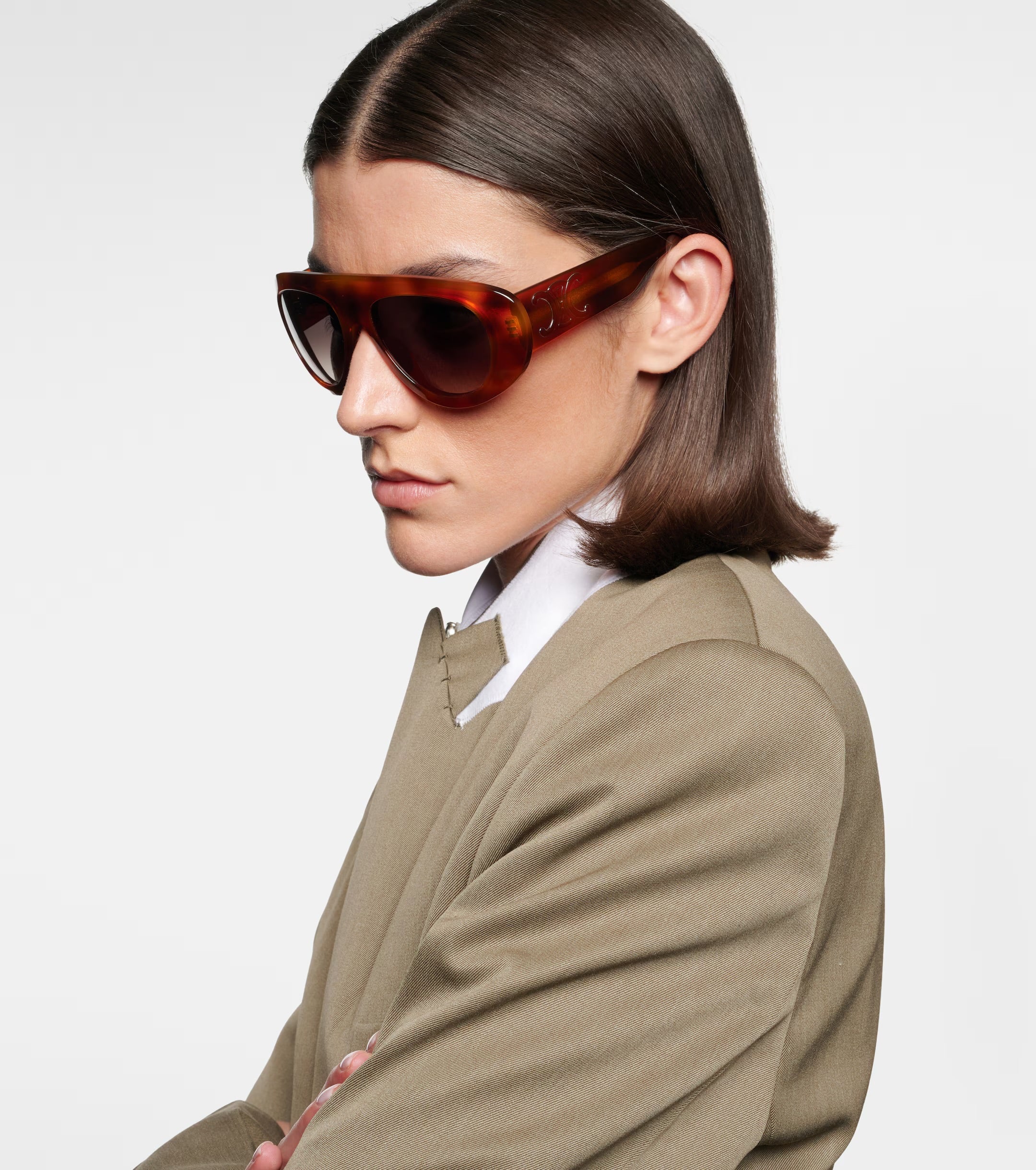 Triomphe Stamp Aviator Sunglasses
