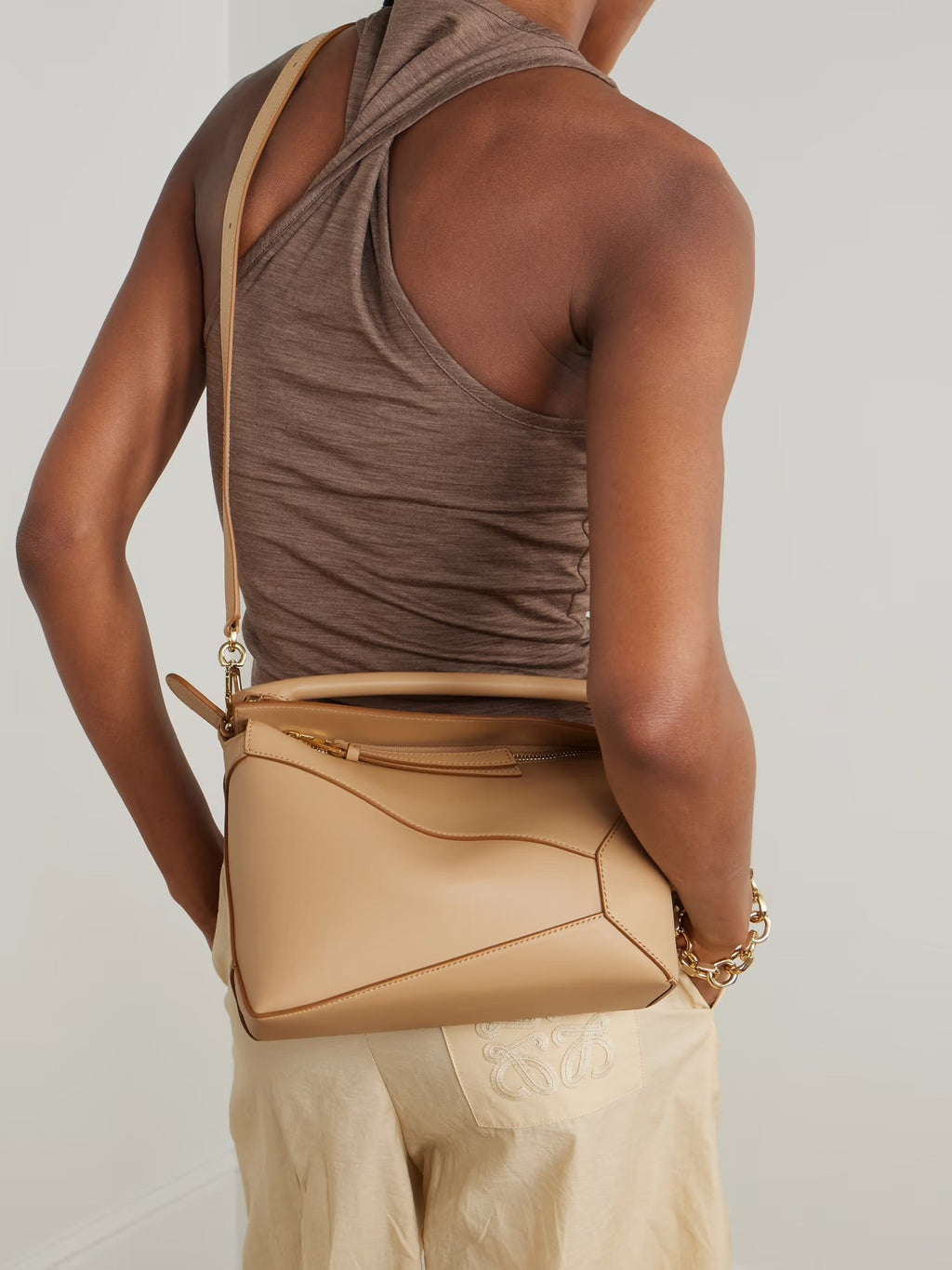 Loewe Puzzle Edge Small Leather Shoulder Bag