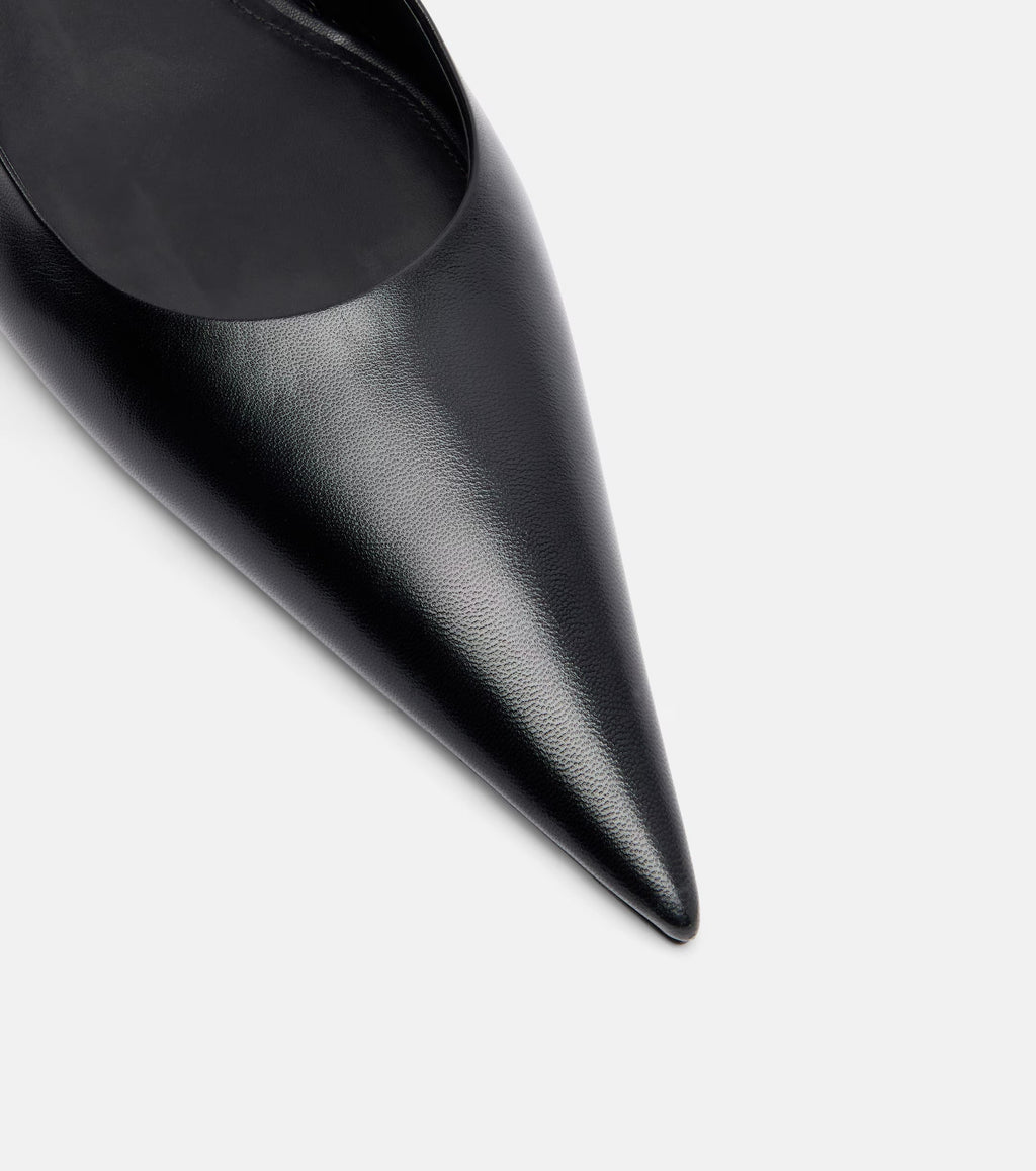 Victoria Beckham Leather Slingback Flats
