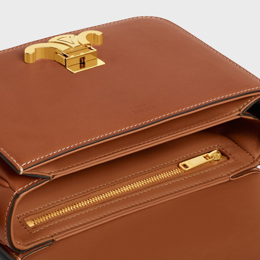 Céline Teen Triomphe Bag in Natural Calfskin – Tan