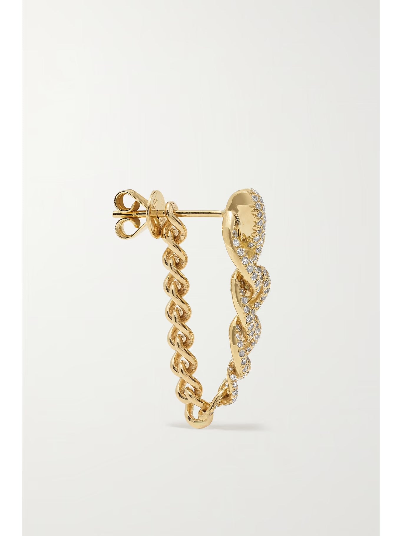Convertible Diamond Earrings, 18K Gold