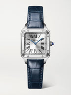 Cartier Santos-Dumont Small 38.5mm Stainless Steel and Alligator Watch