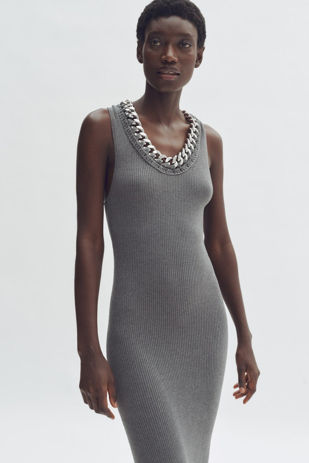 Stella McCartney x H&M Chain-Trim Ribbed Dress