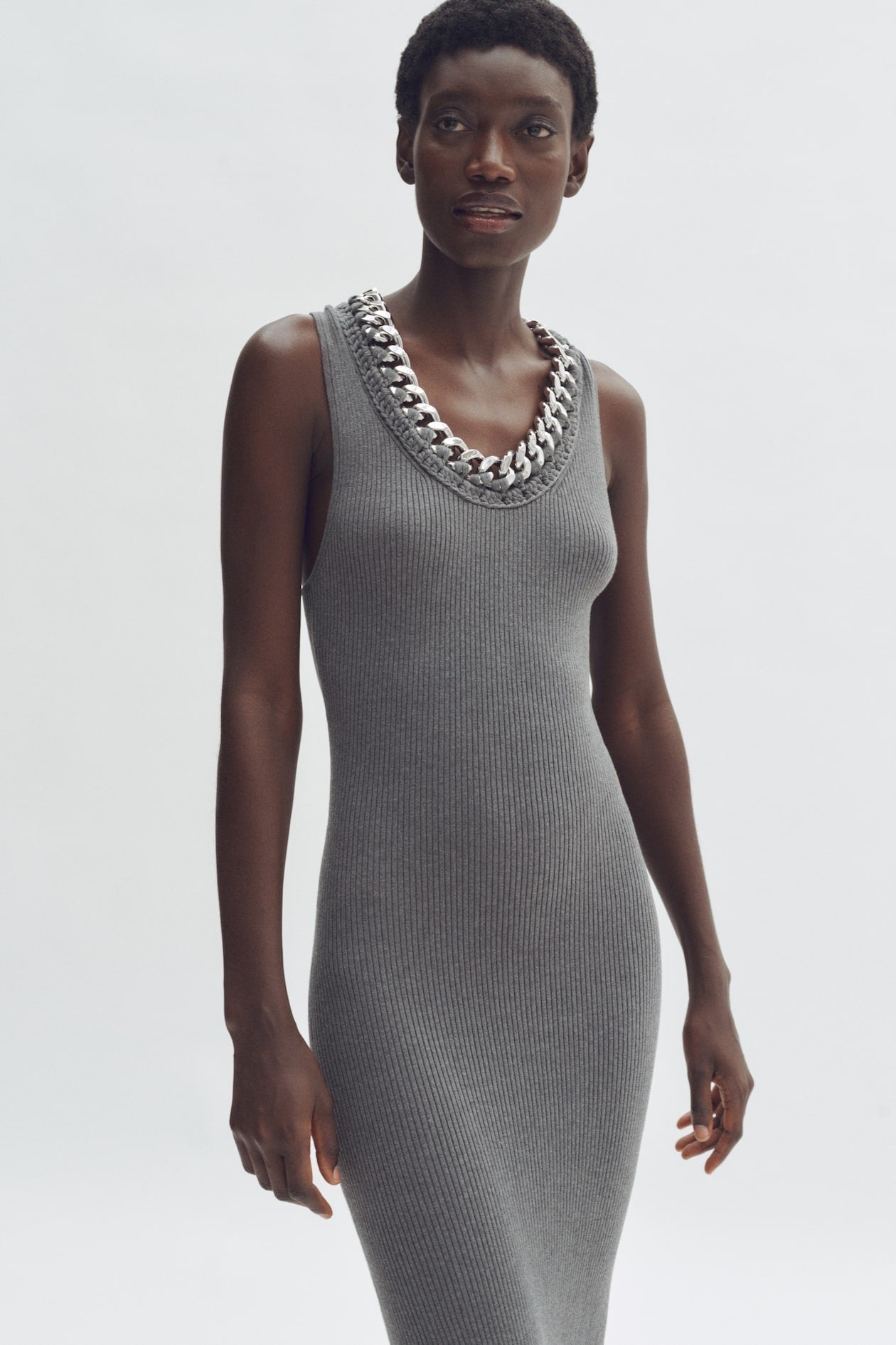 Stella McCartney x H&M Chain-Trim Ribbed Dress