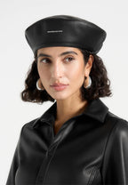 Manière De Voir Vegan Leather Beret