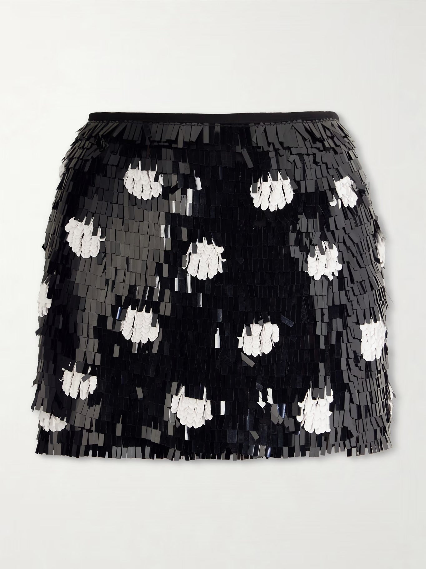 Dries Van Noten Gabrina Sequined Mini Skirt in Black