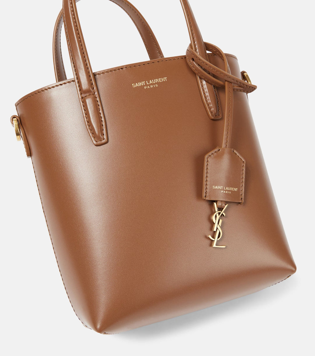 Saint Laurent Toy Shopping Mini Leather Tote