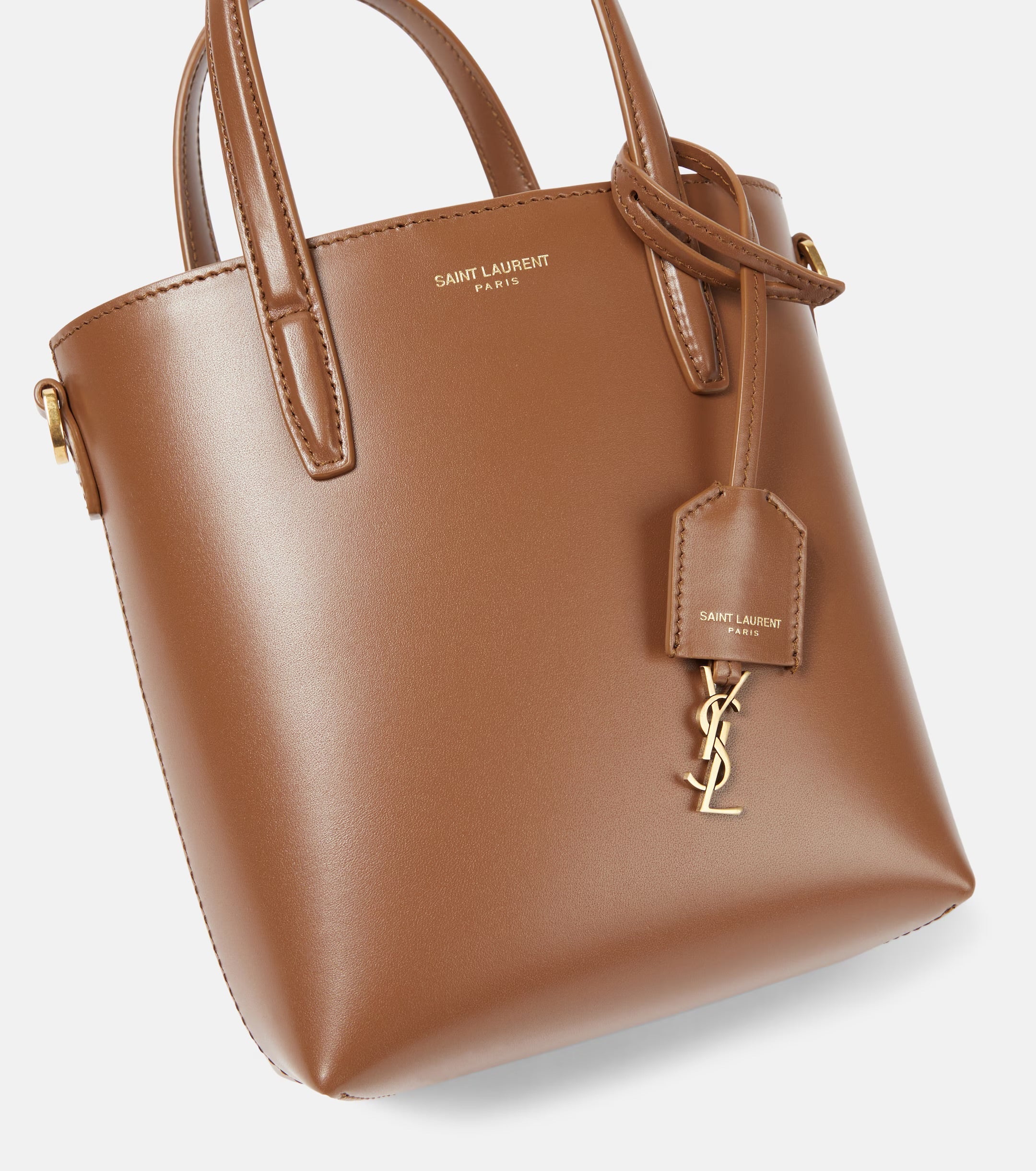 Saint Laurent Toy Shopping Mini Leather Tote