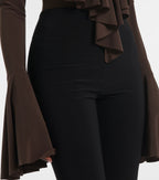 Norma Kamali Capri High-Rise Leggings in Black