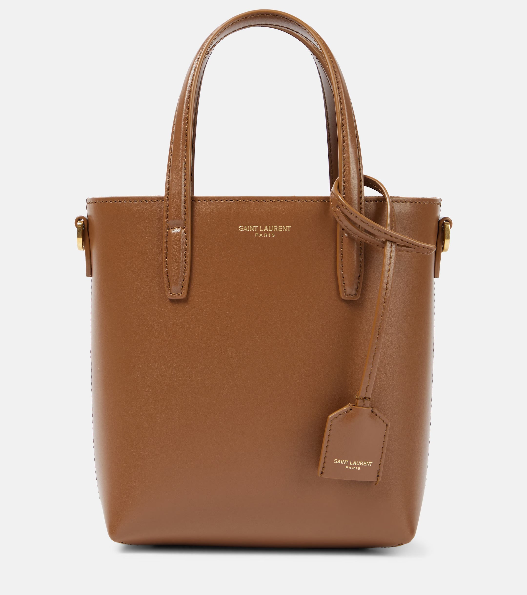 Saint Laurent Toy Shopping Mini Leather Tote