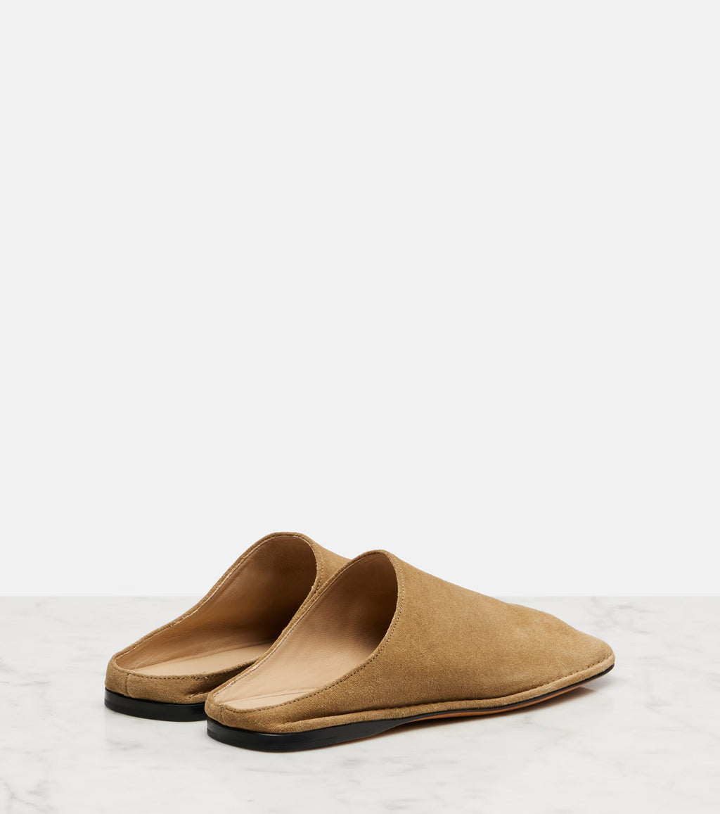 The Row Piper Suede Slides