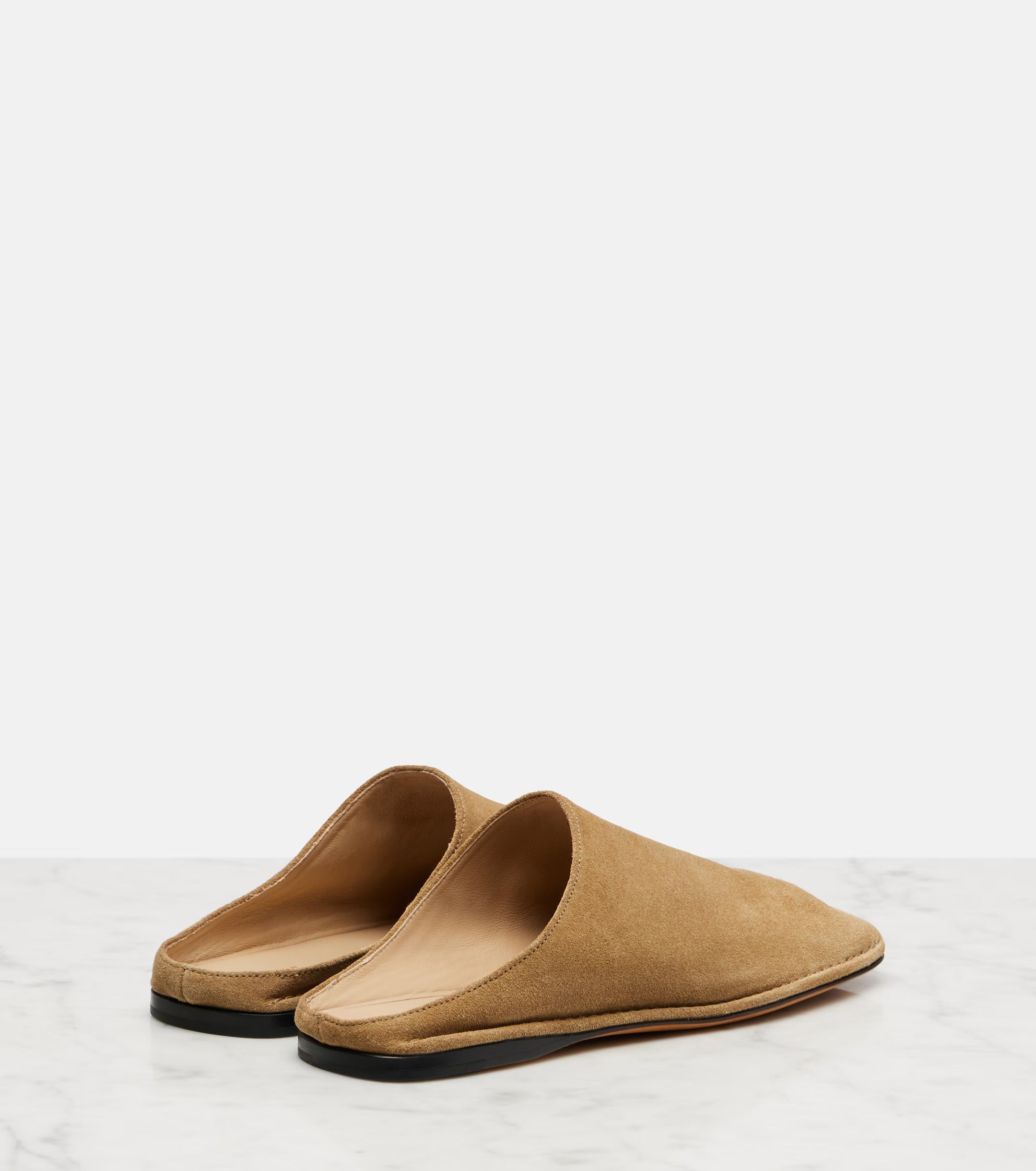 The Row Piper Suede Slides