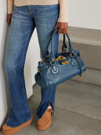 Chloé Paddington Embellished Leather Tote Bag – Iconic Padlock Design