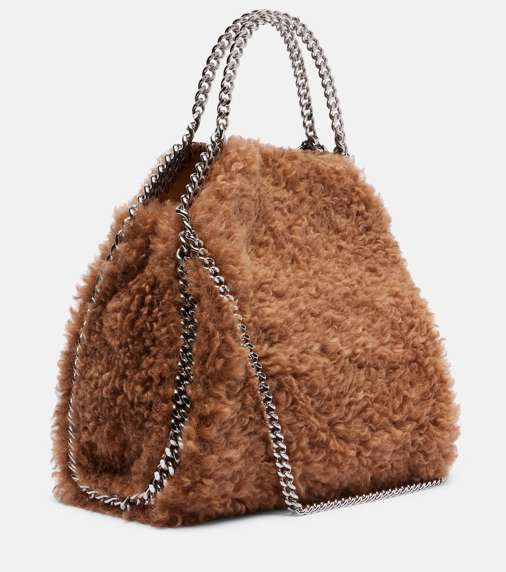 Falabella Faux Shearling Mini Shoulder Bag