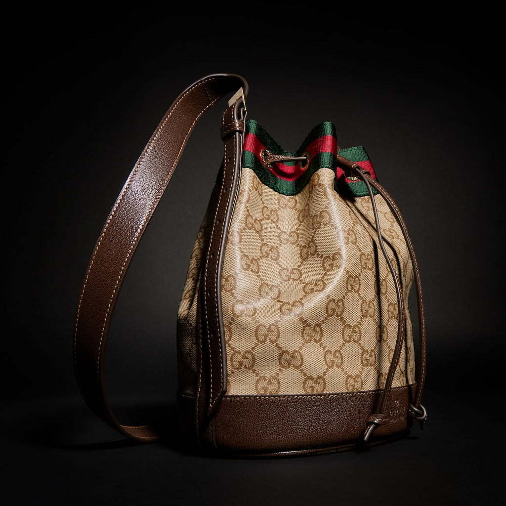 Gucci Venice Small Bucket Bag in GG Canvas
