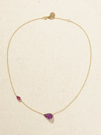 Sapphire and Diamond Necklace, 18K Yellow Gold