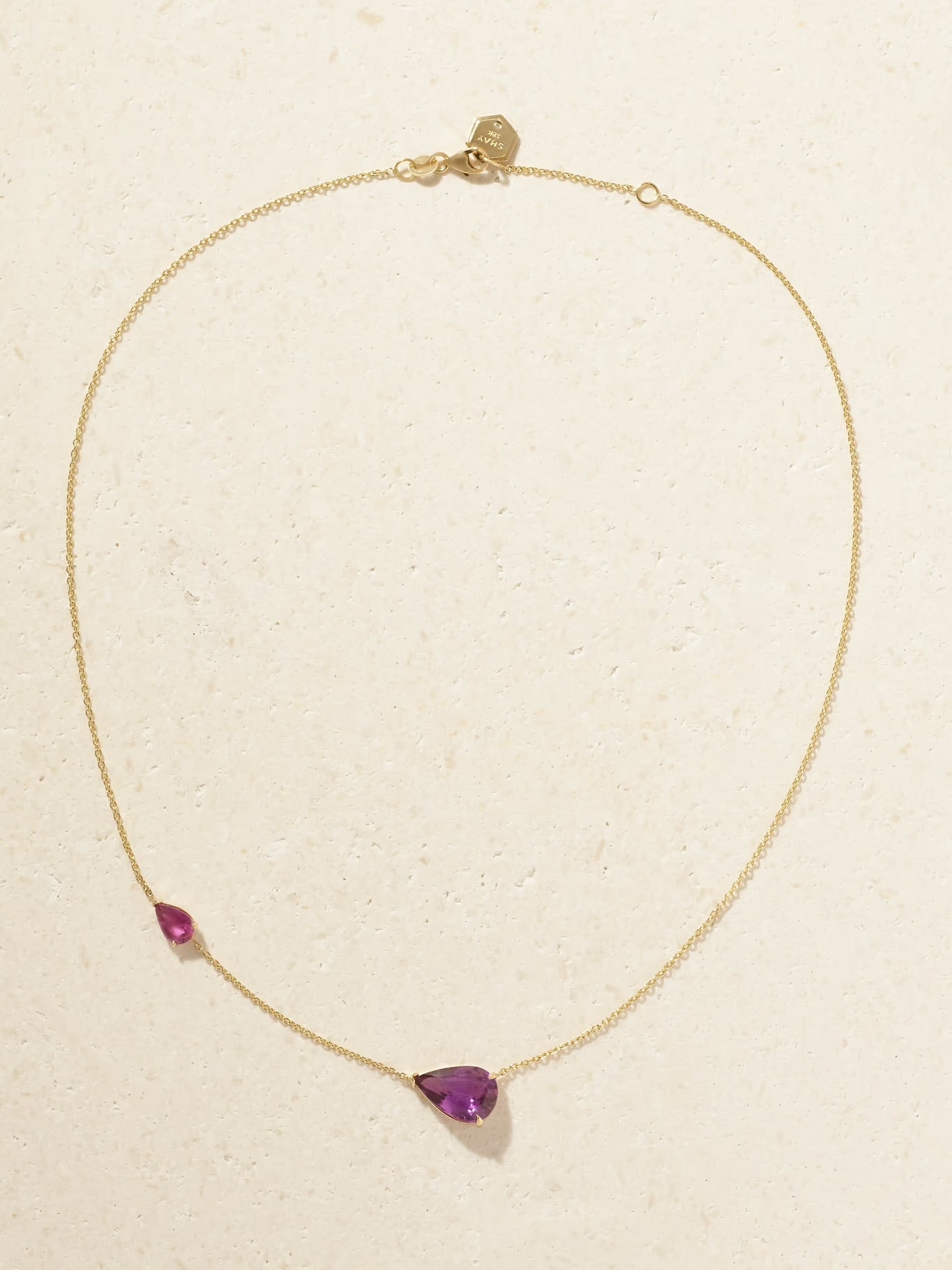 Sapphire and Diamond Necklace, 18K Yellow Gold