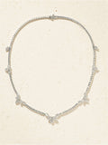 18-Karat White Gold Diamond Necklace