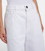 RÓHE Cotton Capri Jeans in White