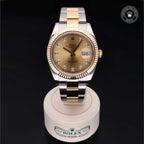 Rolex Datejust 41 — Oystersteel & Yellow Gold, Champagne Diamond Dial (Ref. 126333)