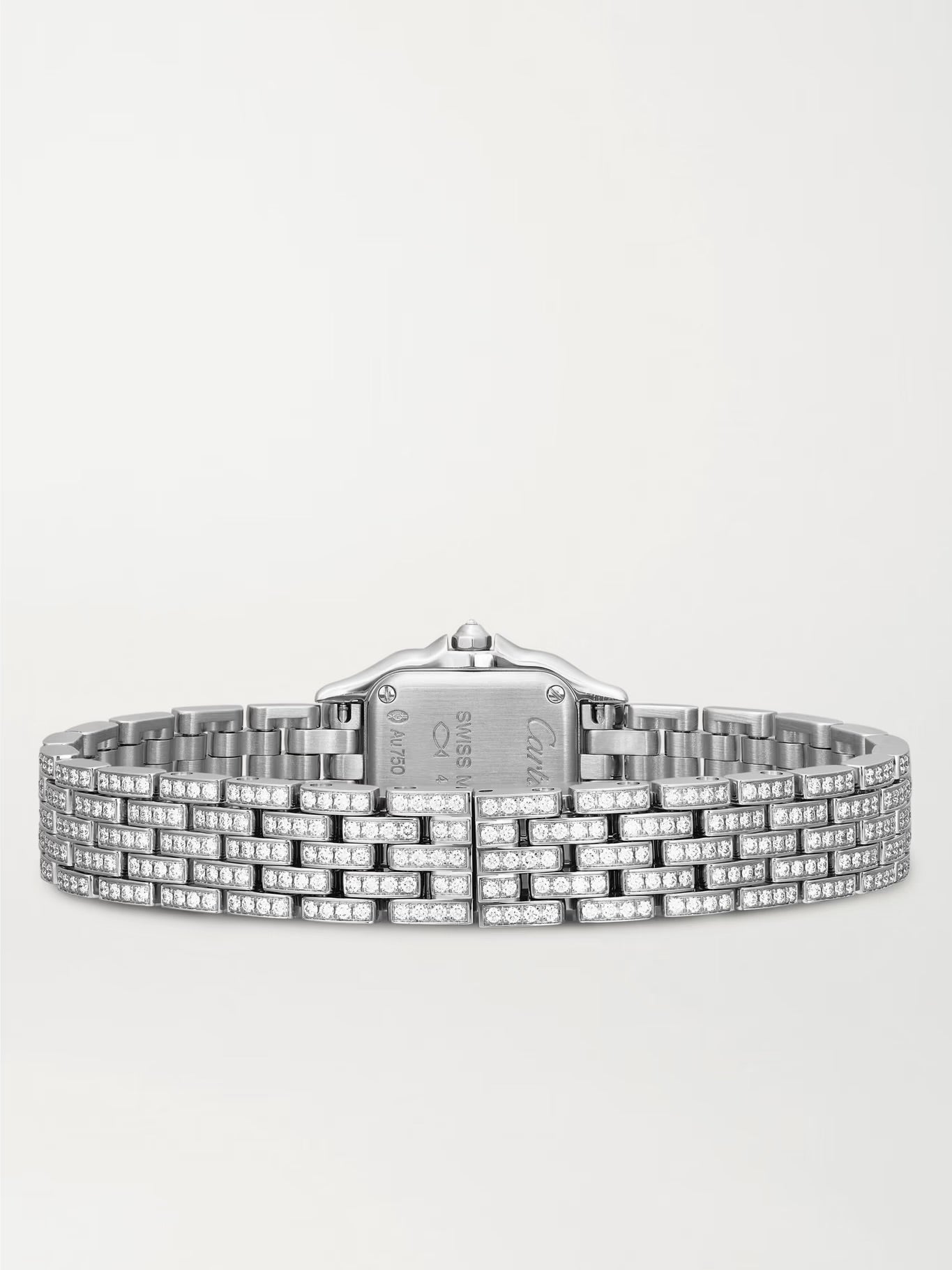Panthère de Cartier 25mm Mini Rhodium-Plated 18-Karat White Gold Diamond Watch