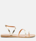 Ancient Greek Sandals Metallic Leather Sandals