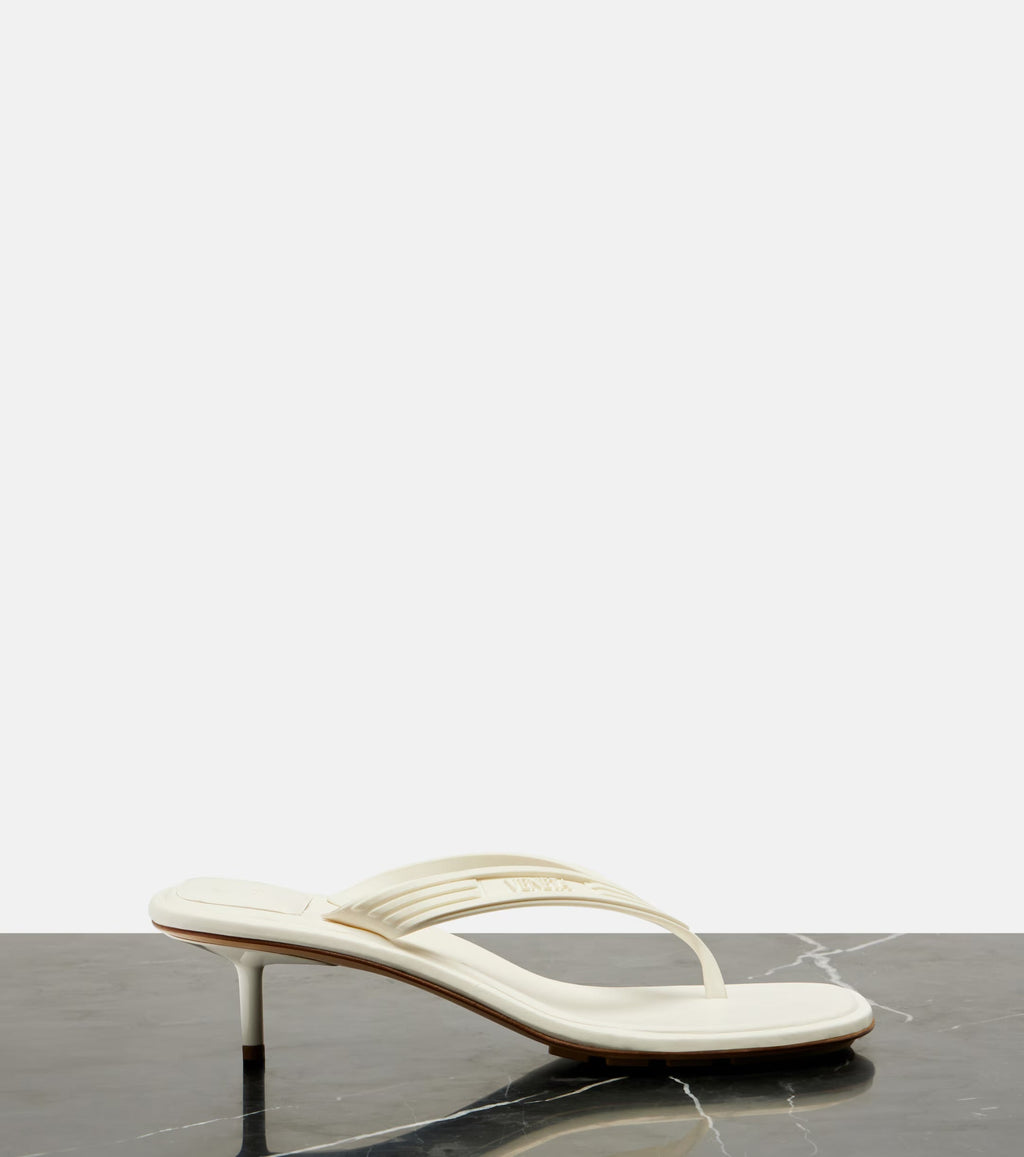 Bottega Veneta Sampieri Thong Sandals – White