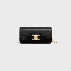 Céline Small Chain Triomphe in Python – Black