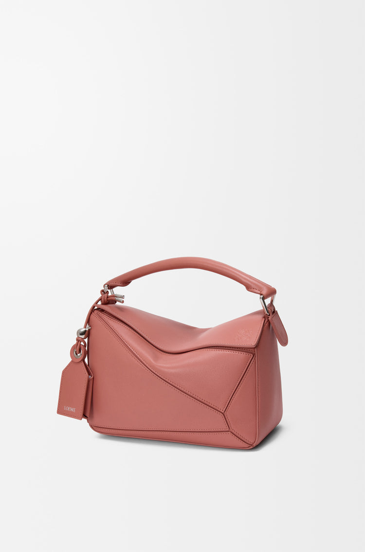 Loewe Small Featherlight Puzzle Bag in Nappa Lambskin — Blush