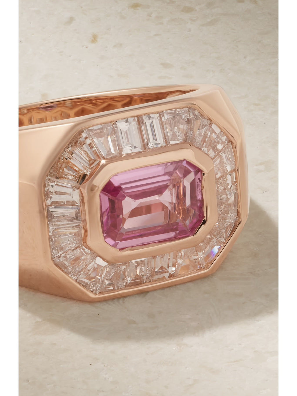 Champion Sapphire and Diamond Ring, 18K Rose Gold