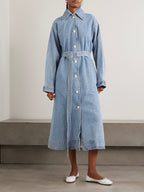 + Maria McManus Oversized Organic and Recycled Denim Trench Coat