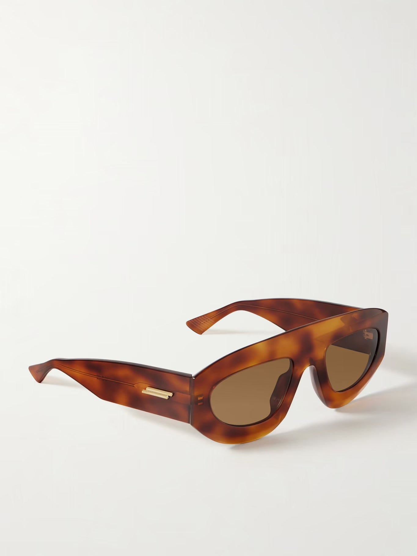 Bottega Veneta Aviator Tortoiseshell Sunglasses